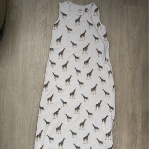 Kyte BABY White Sleep Sack with Giraffe Print in size XL 1.0 TOG